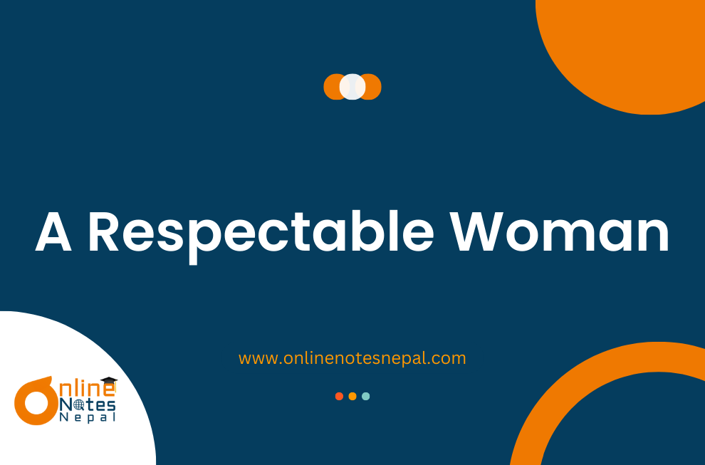 A Respectable Woman